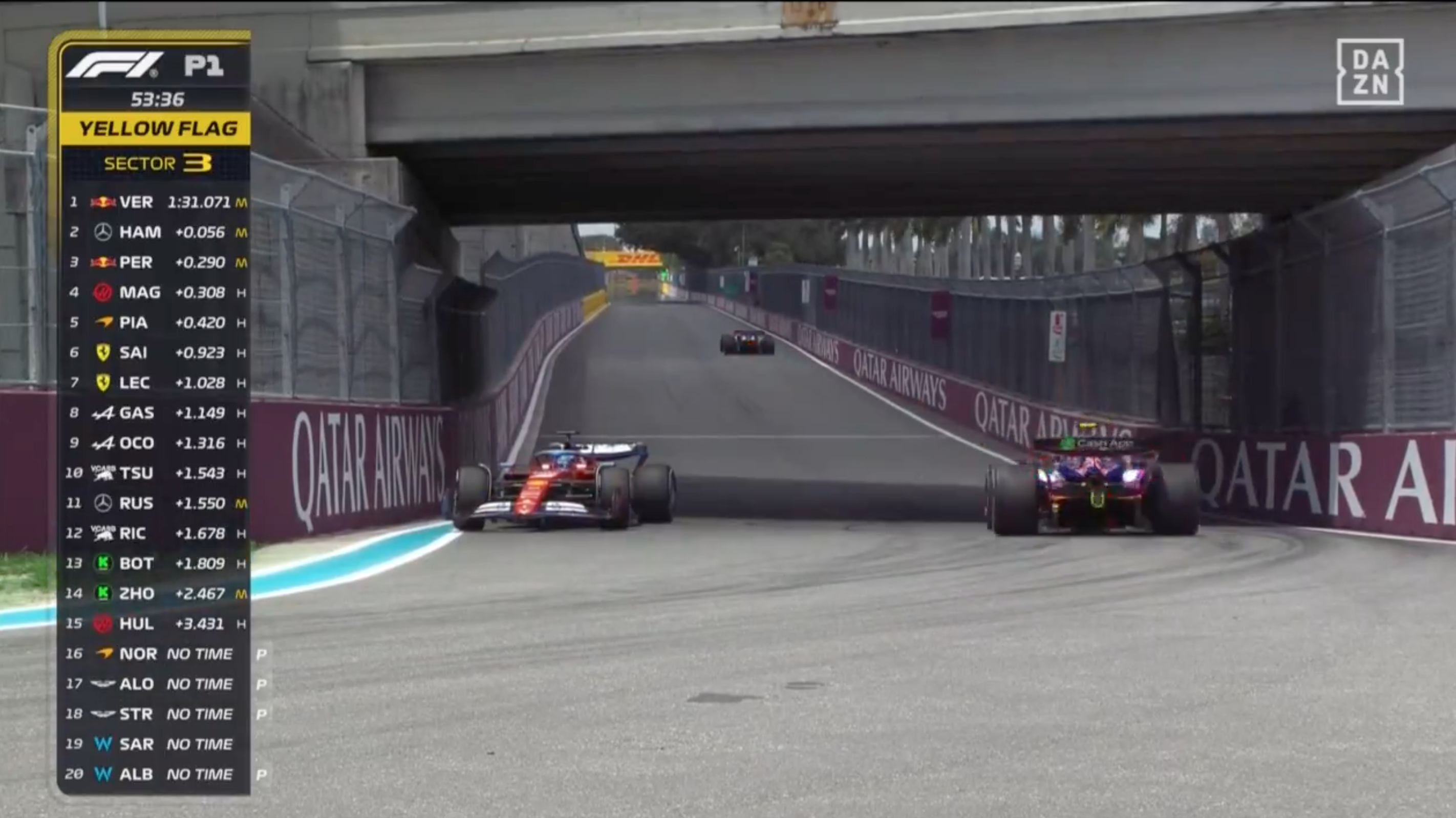 Trompo de Charles Leclerc en el GP de Miami 2024