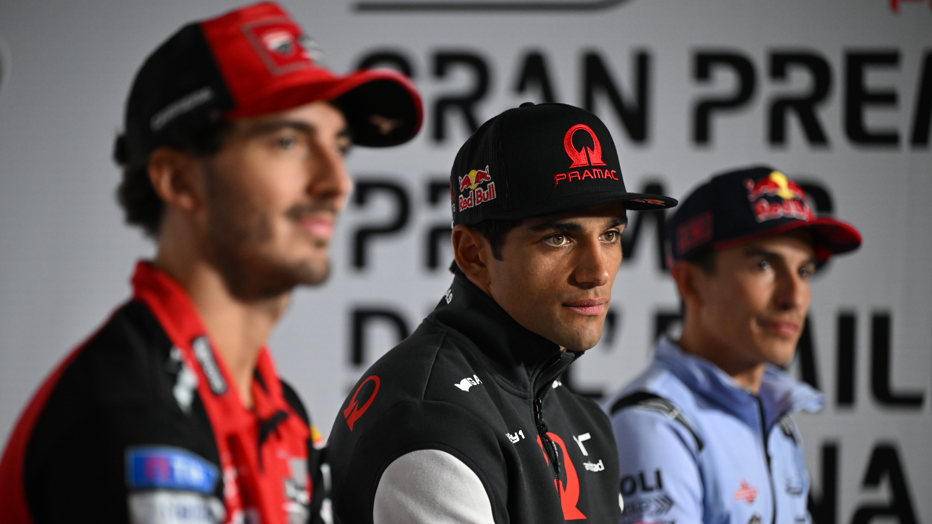 Pecco Bagnaia, Jorge Martín, Marc Márquez, GP Emilia-Romagna, 20 septiembre 2024, MotoGP