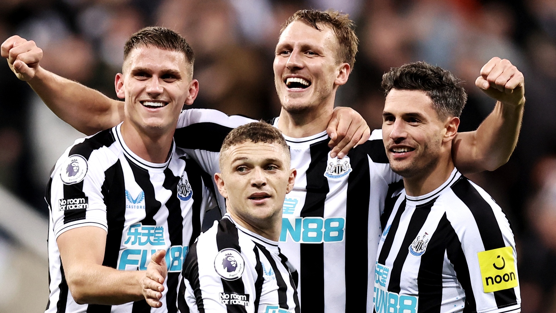 20221019_Sven Botman_Kieran Trippier_Dan Burn_Fabian Schar_Newcastle United