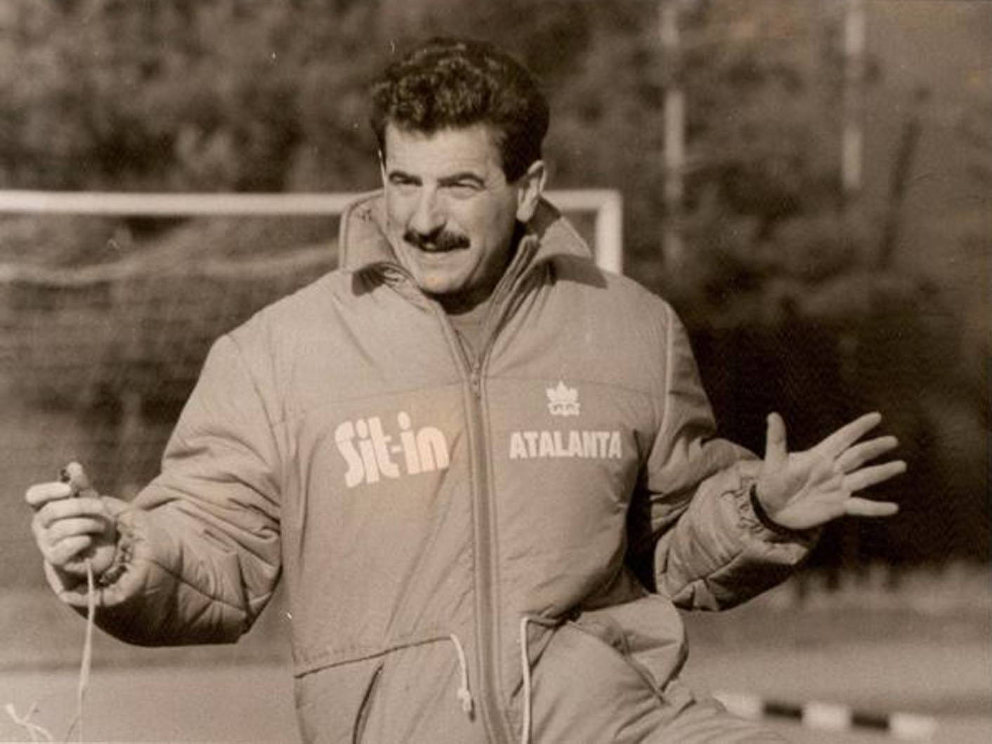 Emiliano Mondonico negli anni '80 alla guida dell'Atalanta