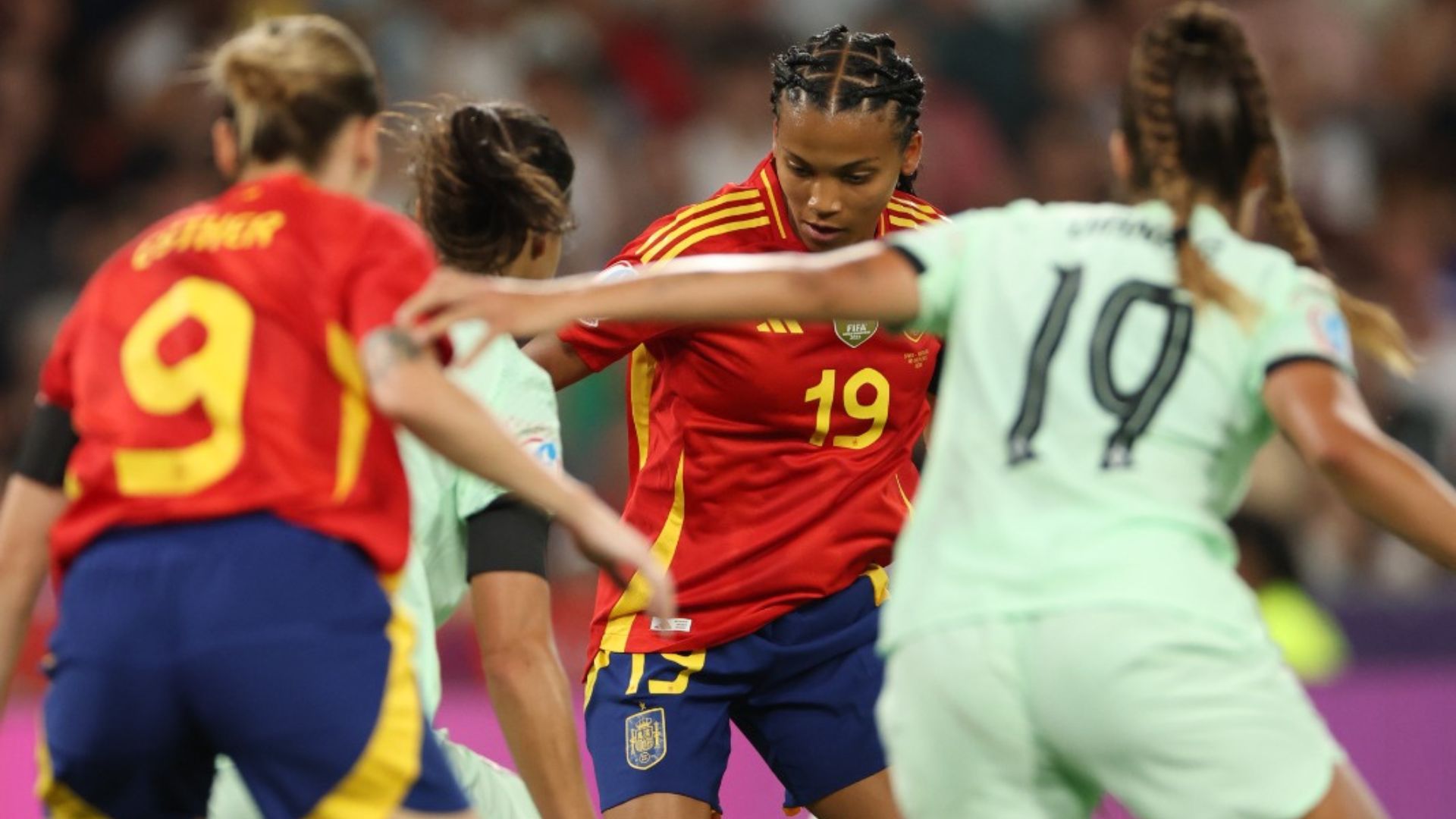 Vicky López, España, Portugal, Eurocopa