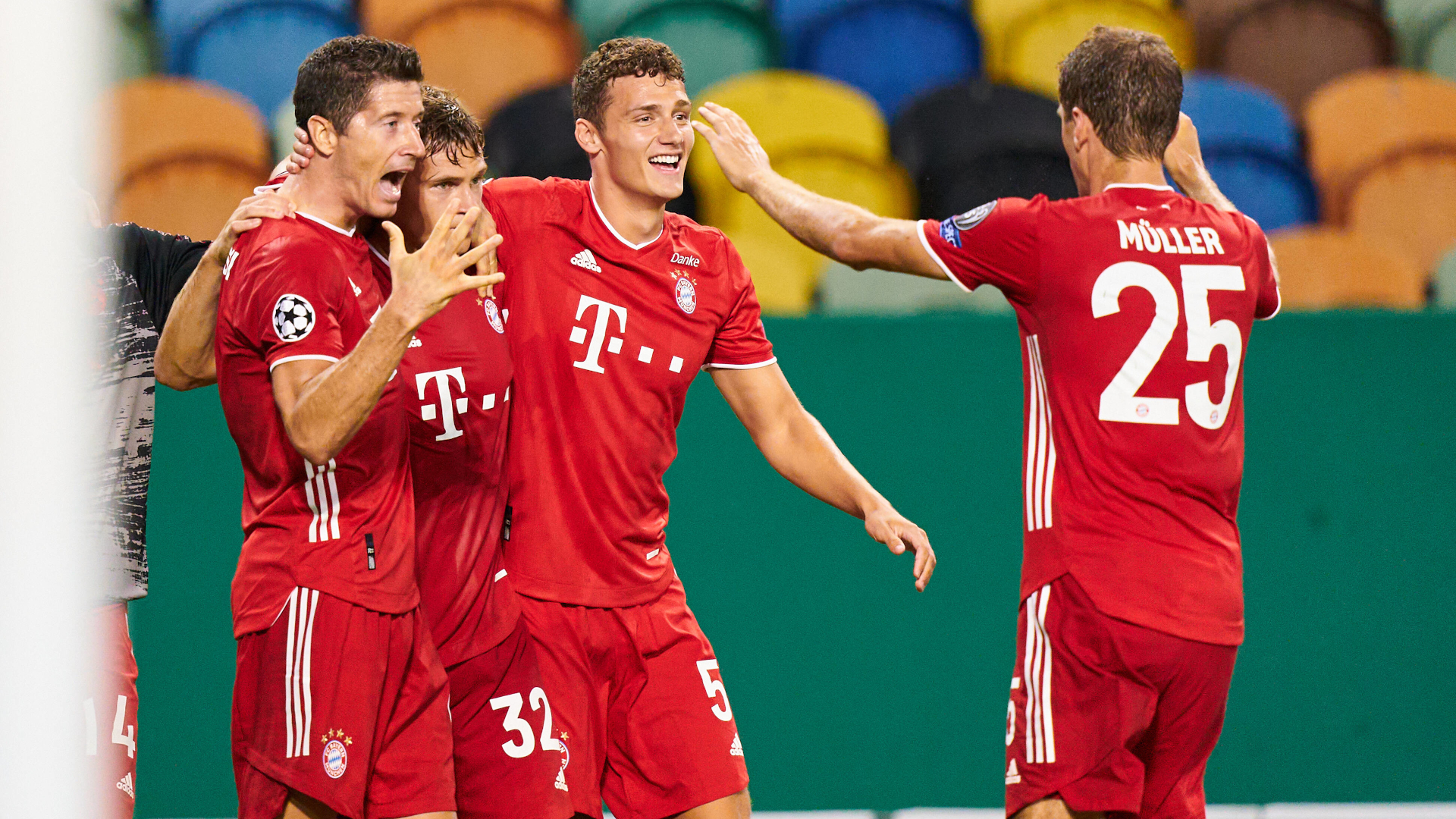 ONLY GERMANY Bayern Lyon Jubel Lewandowski Müller Pavard Kimmich 19082020