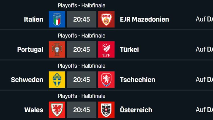 WM Playoffs Halbfinale WM-Quali