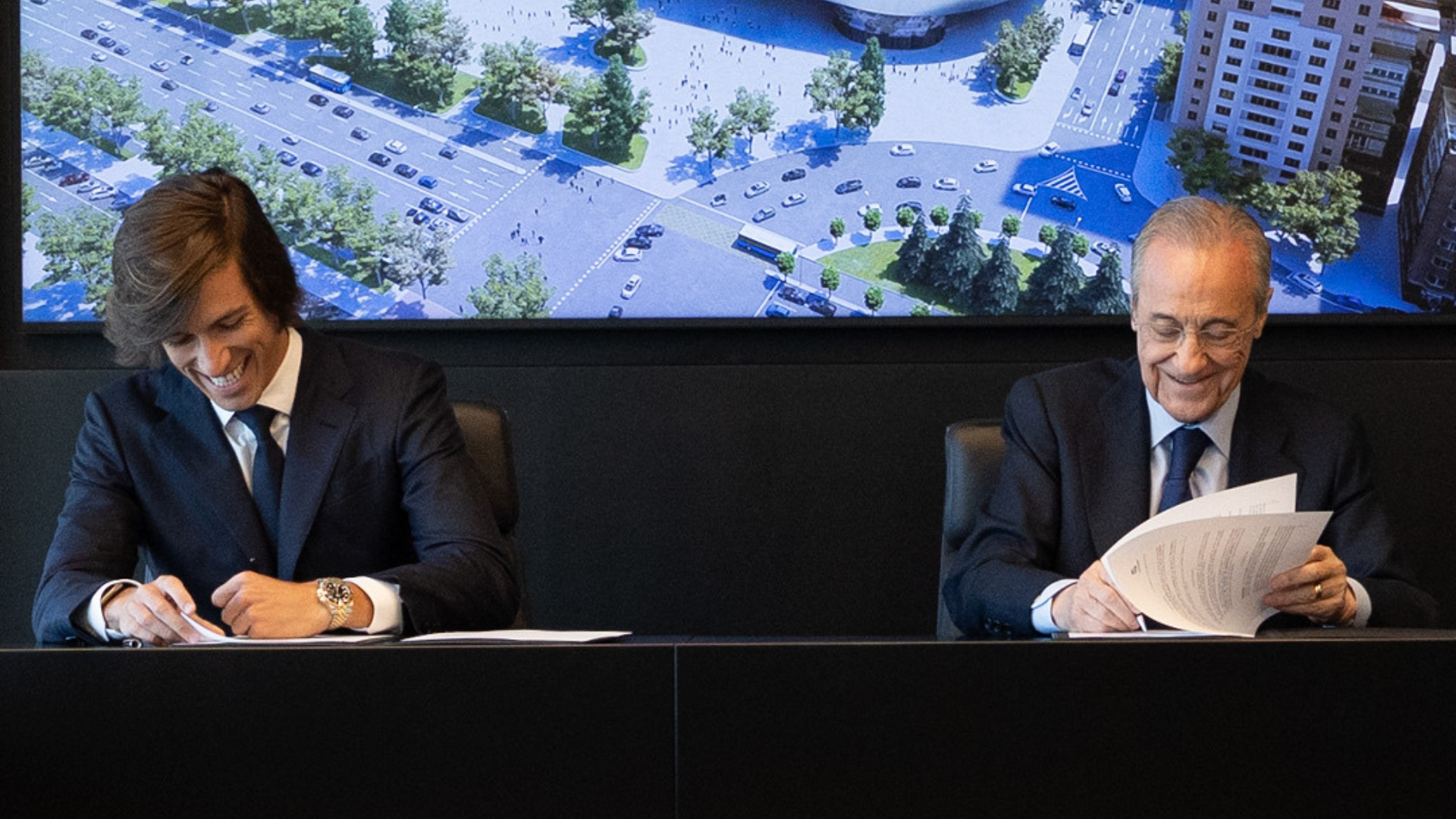 Álvaro Carreras, Florentino Pérez, Real Madrid