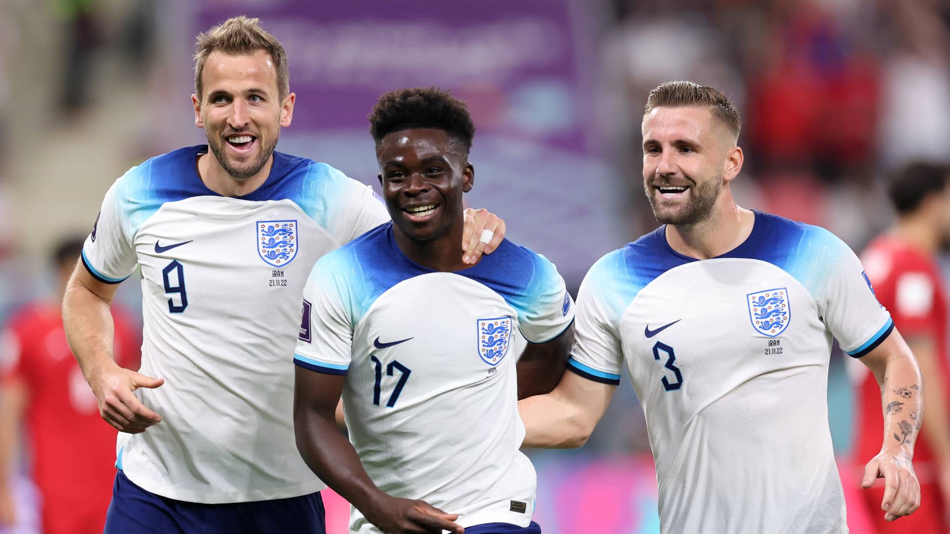 Harry Kane Bukayo Saka Luke Shaw England