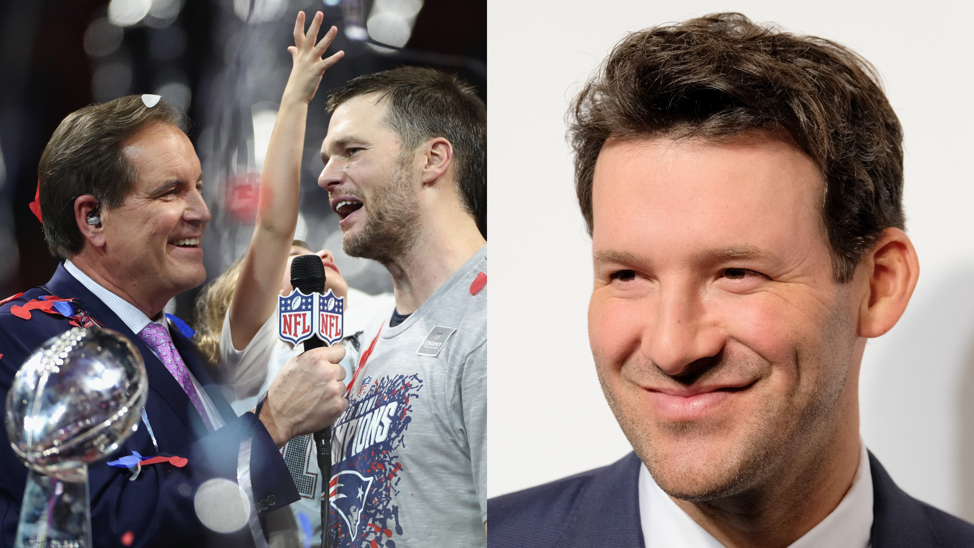Jim Nantz Tom Brady Tony Romo NFL 03022019
