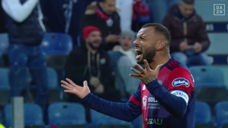 L'esultanza di Joao Pedro