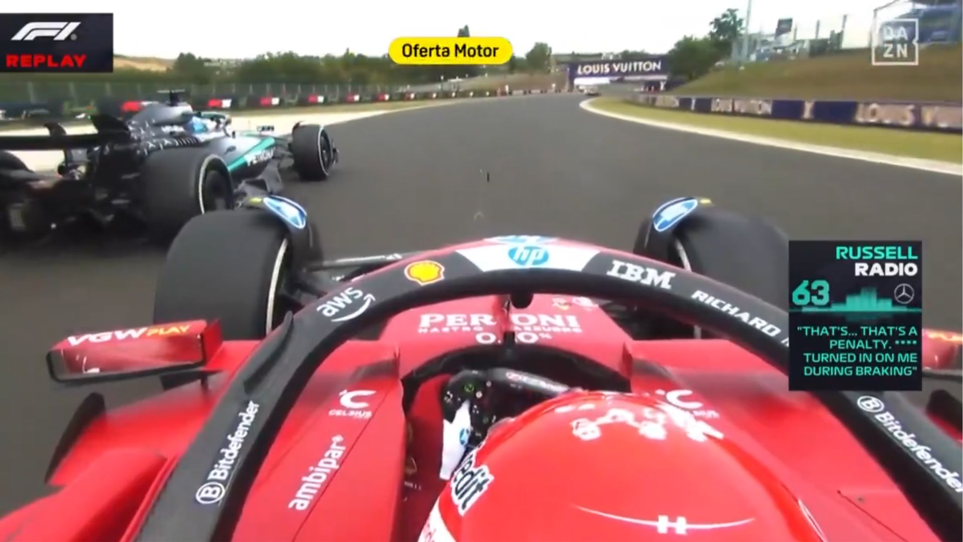 DAZN, Leclerc, Ferrari, Russell