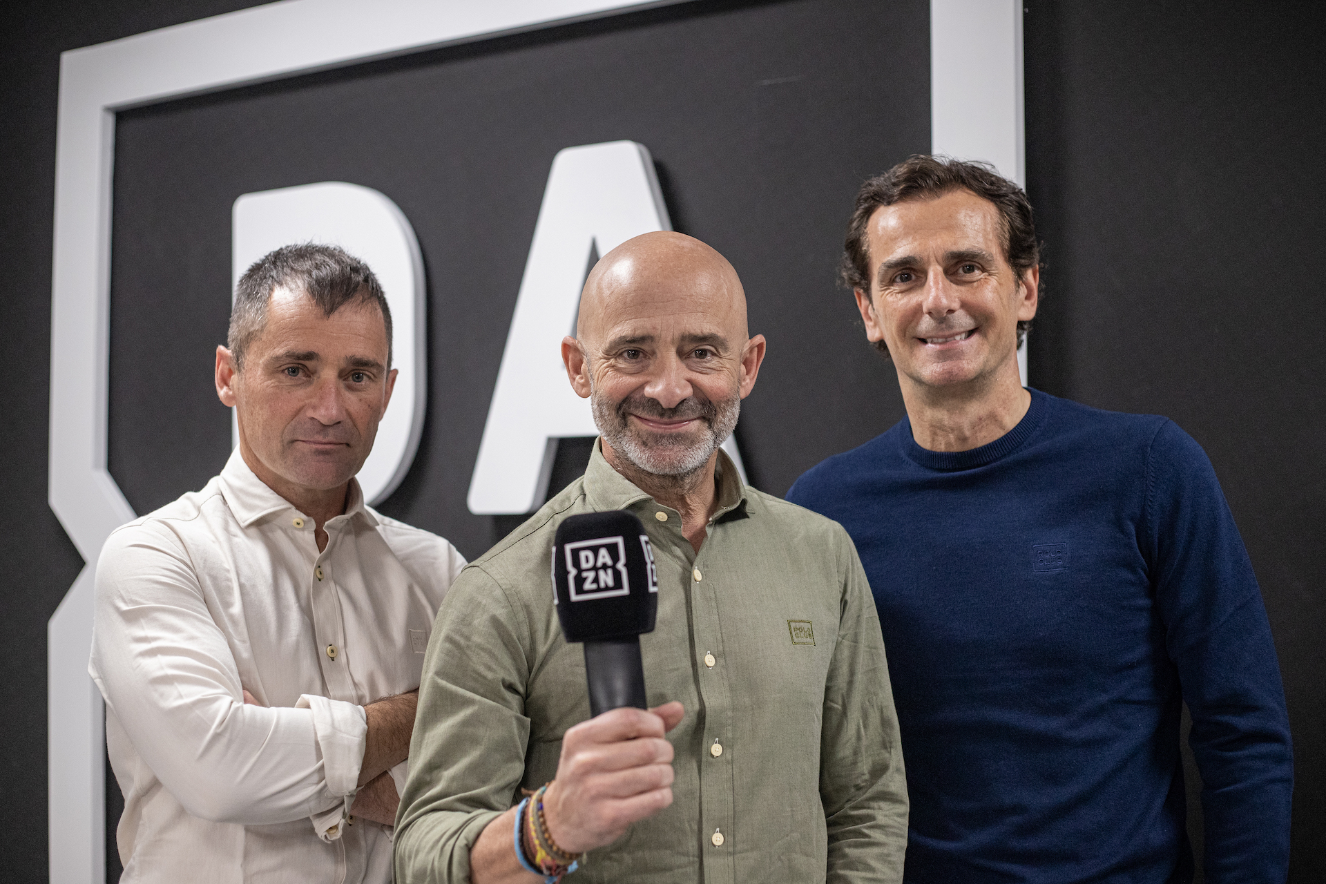 Antonio Lobato, Toni Cuquerella, Pedro de la Rosa, DAZN, F1