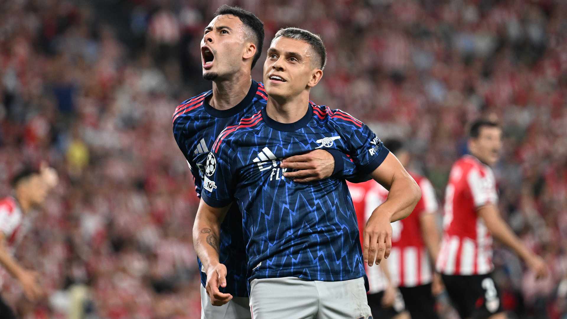 Arsenal Gabriel Martinello Leandro Trossard UEFA Champions League