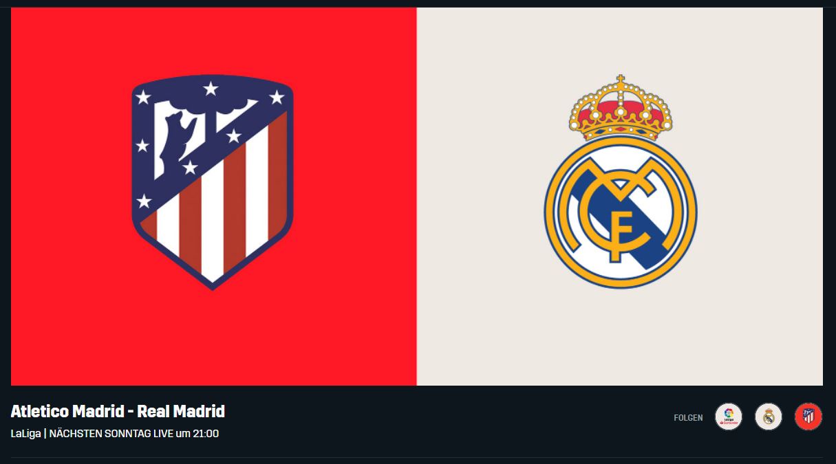 Atletico Madrid Real Madrid La Liga