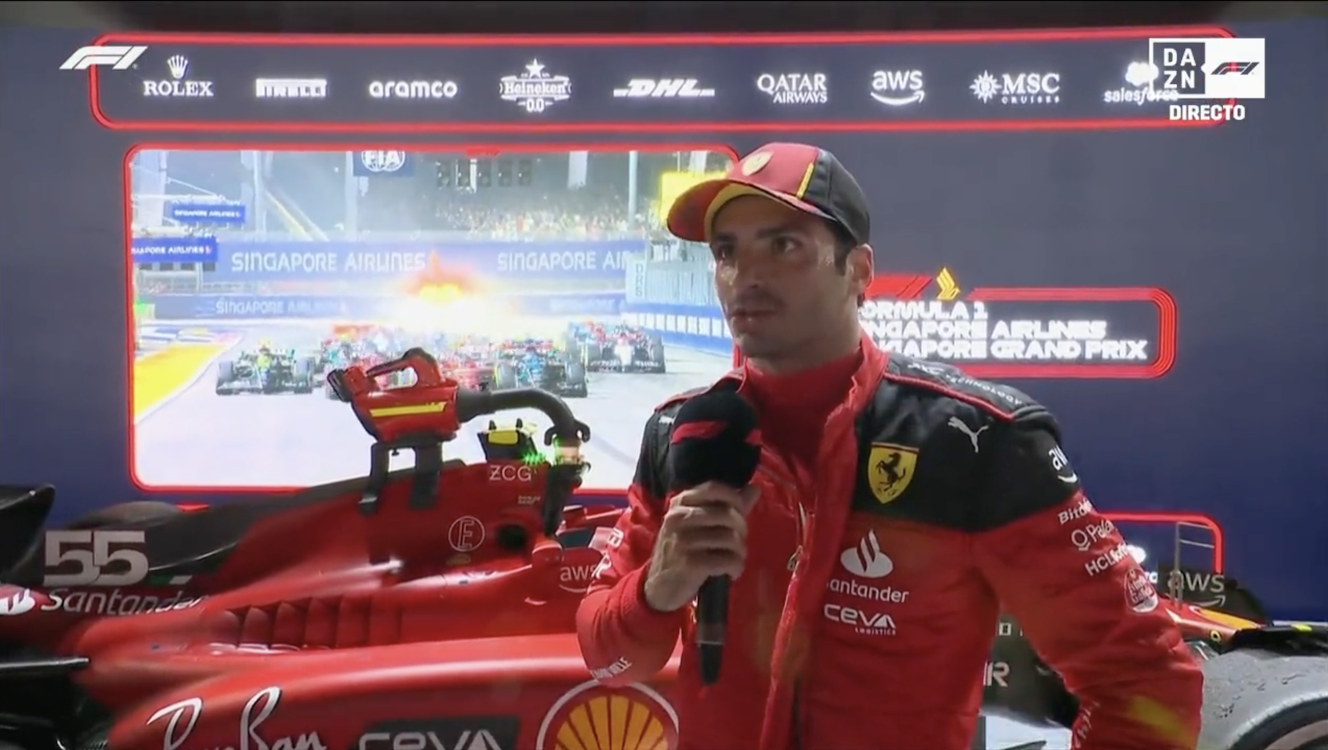 Carlos Sainz, Ferrari, GP Singapur, F1