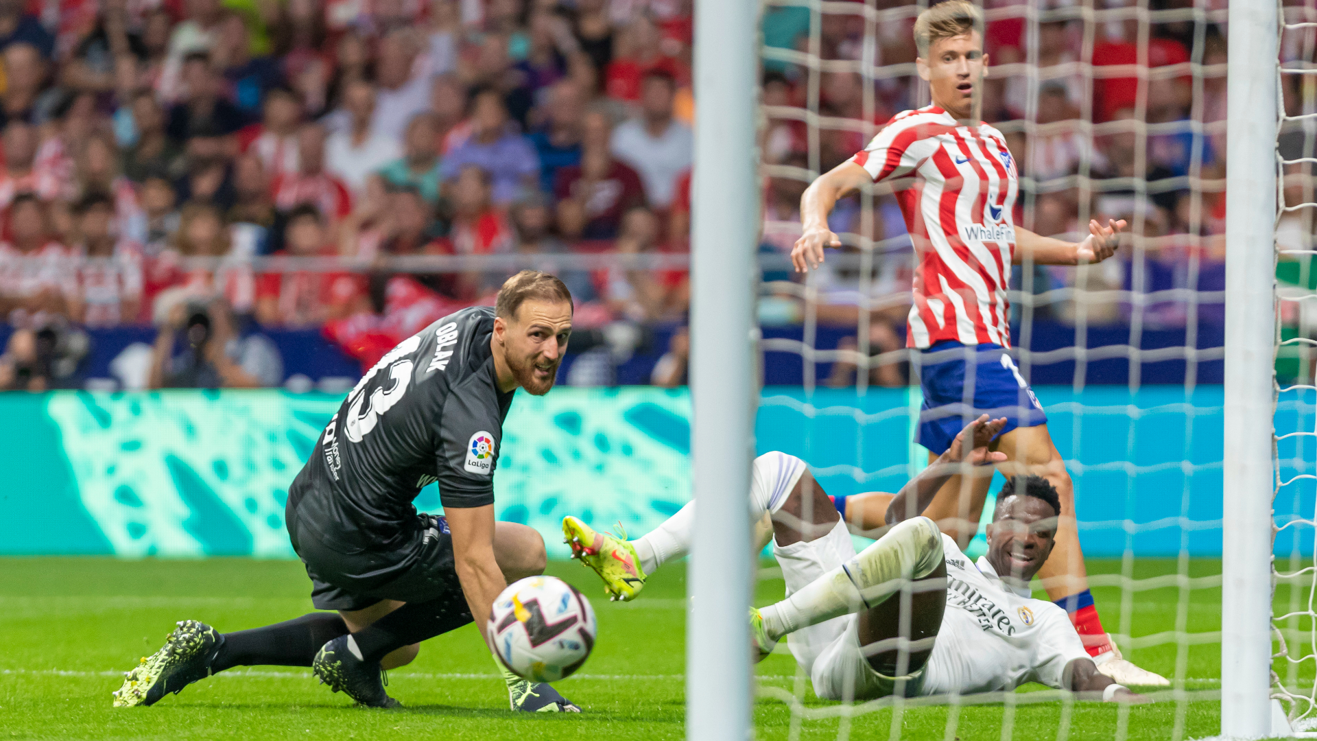 Jan Oblak, Marcos Llorente, Vinicius, Real Madrid, Atlético de Madrid, LaLiga