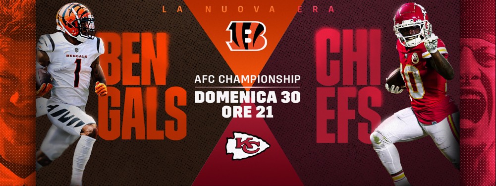 Cincinnati Bengals @ Kansas City Chiefs, AFC Chmpionship, NFL, DAZN Italia