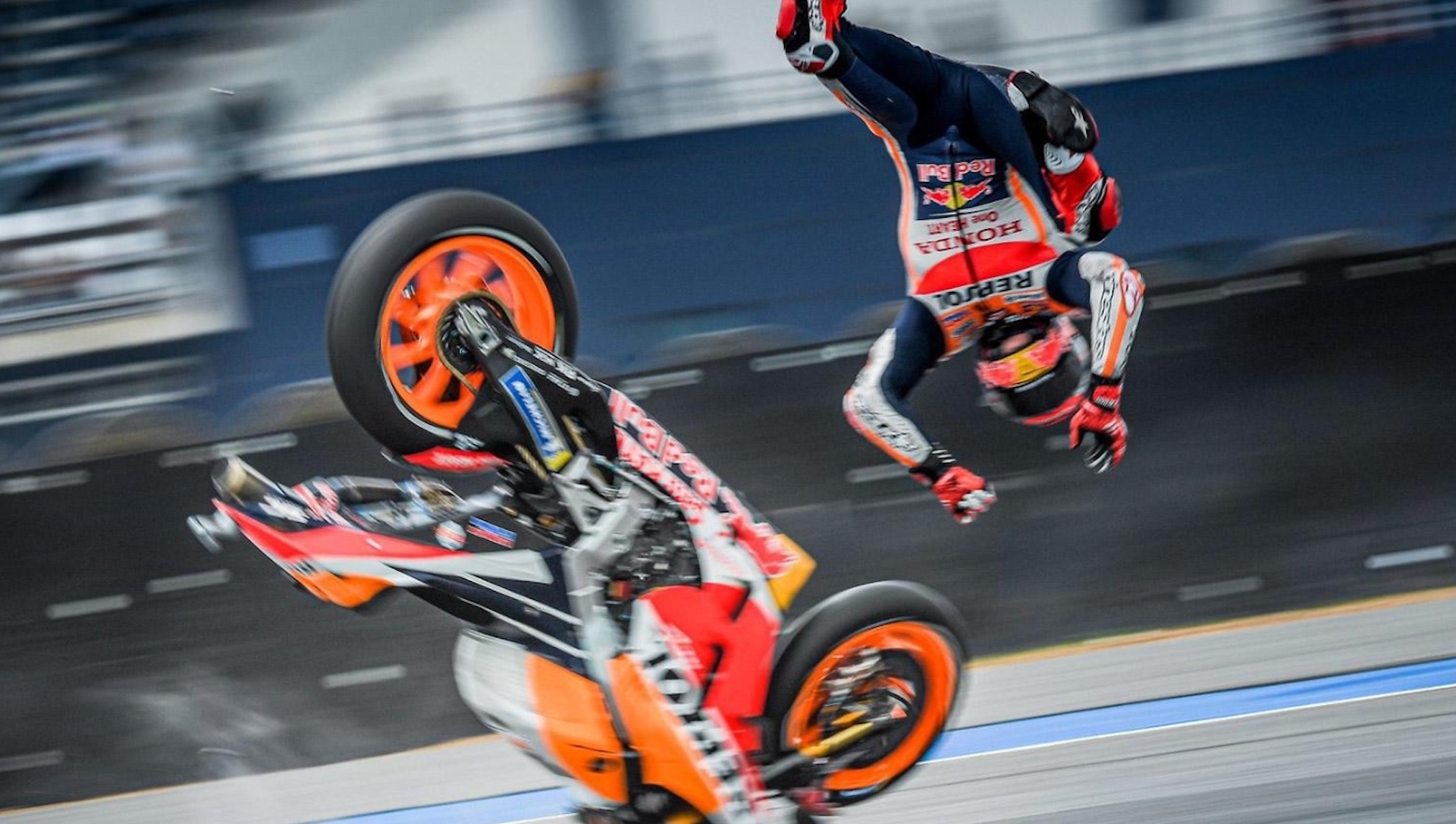 Marc Márquez, high side, MotoGP