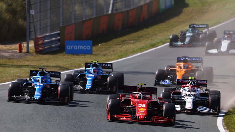 Fernando Alonso, Esteban Ocon, Antonio Giovinazzi, Carlos Sainz, Daniel Ricciardo, GP Países Bajos, Netherlands, Zandvoort, F1 2021, 5 septiembre