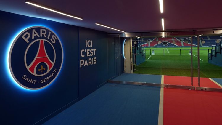 PSG Paris Saint-Germain Parc des Princes Prinzenpark Spielertunnel Ici c'est Paris 09112021