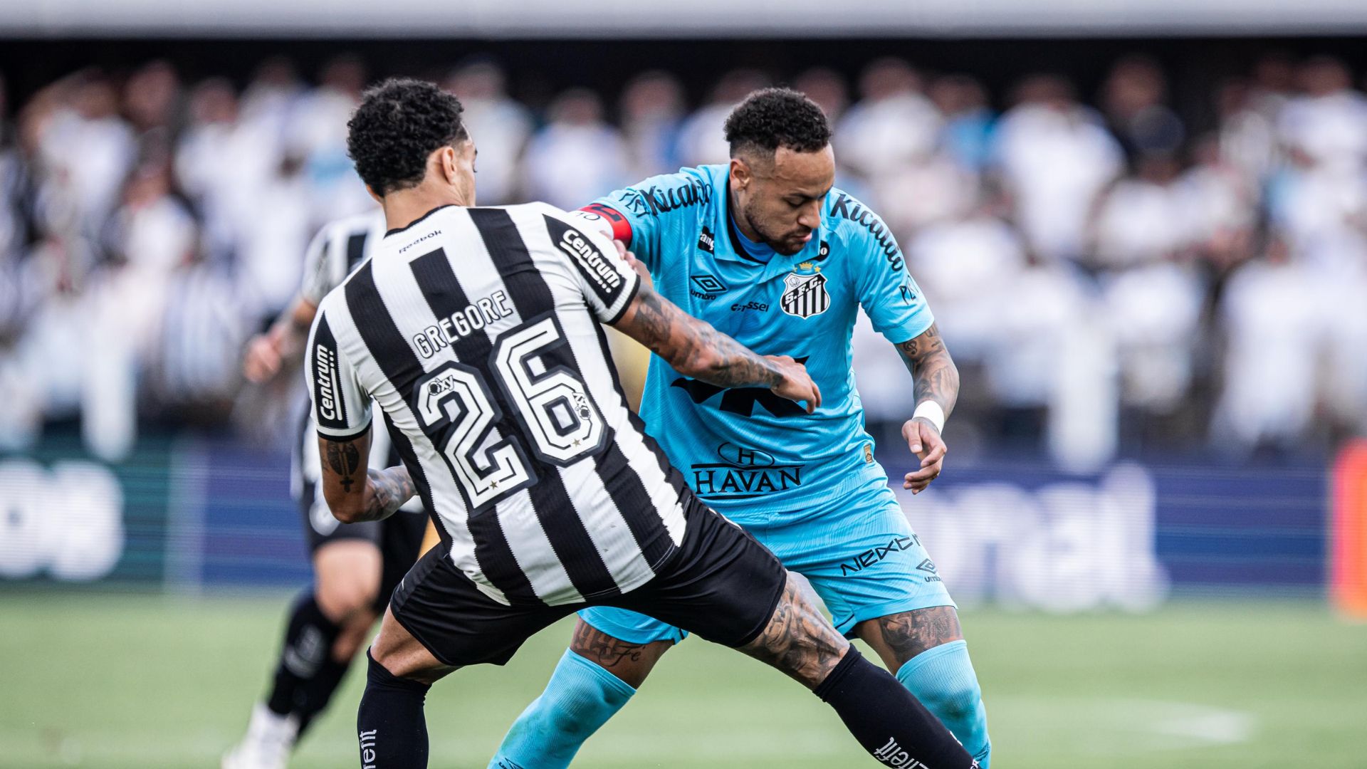 Neymar, en un partido con Santos