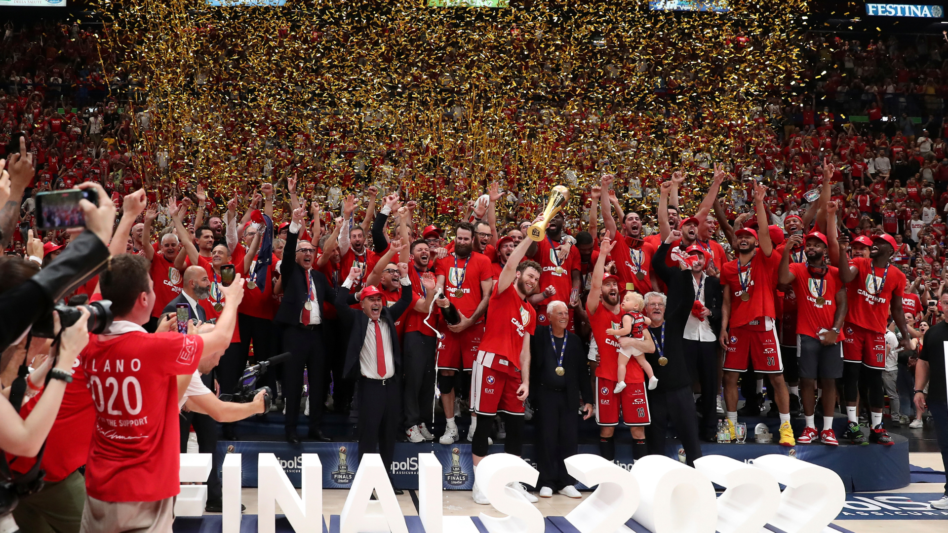Olimpia Milano, cerimonia Scudetto