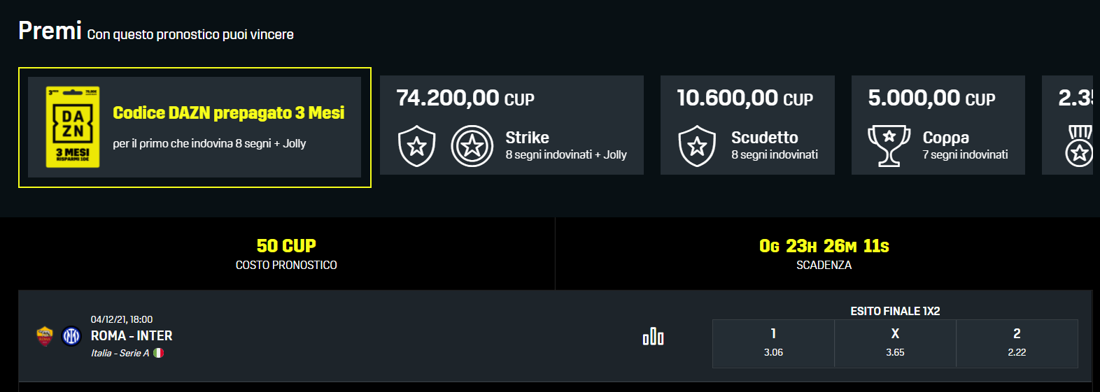 Quali premi si vincono con DAZN Fun