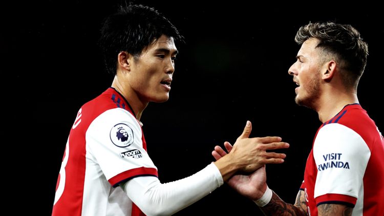 2021-10-30 Takehiro Tomiyasu Ben White Arsenal