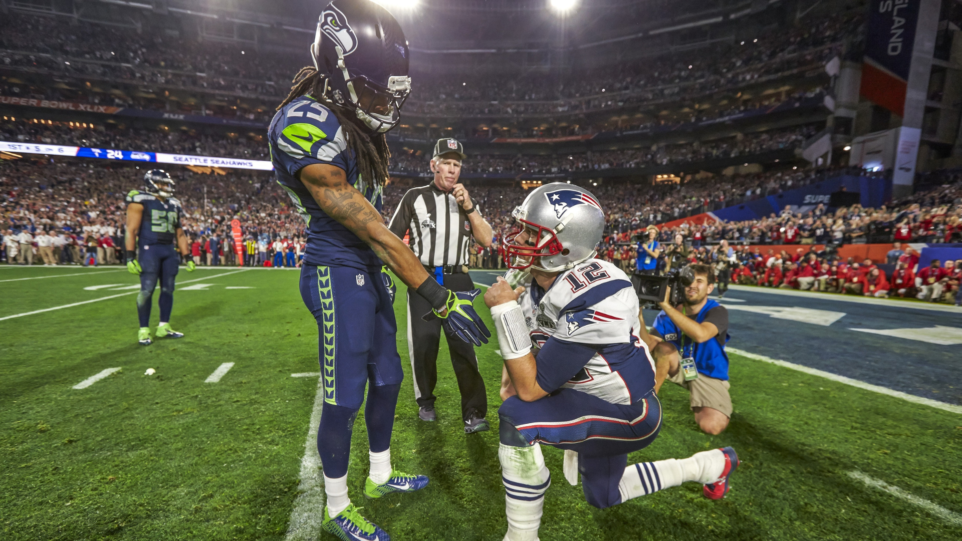 Richard Sherman, Tom Brady