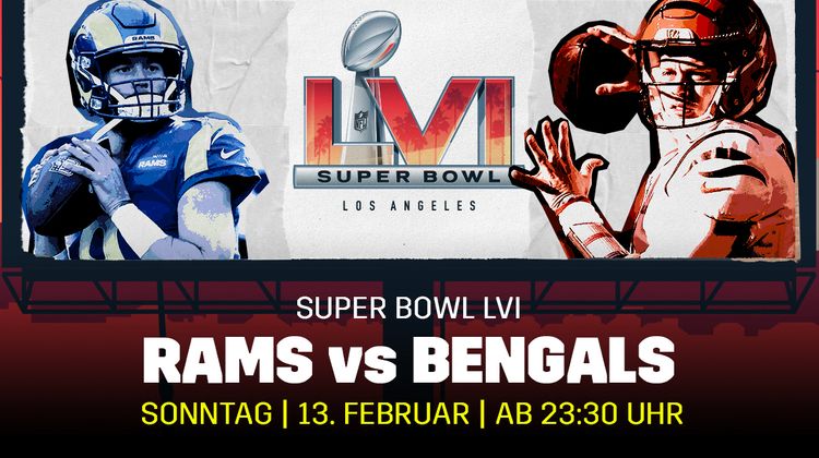 Banner Super Bowl LVI 2022 Rams - Bengals