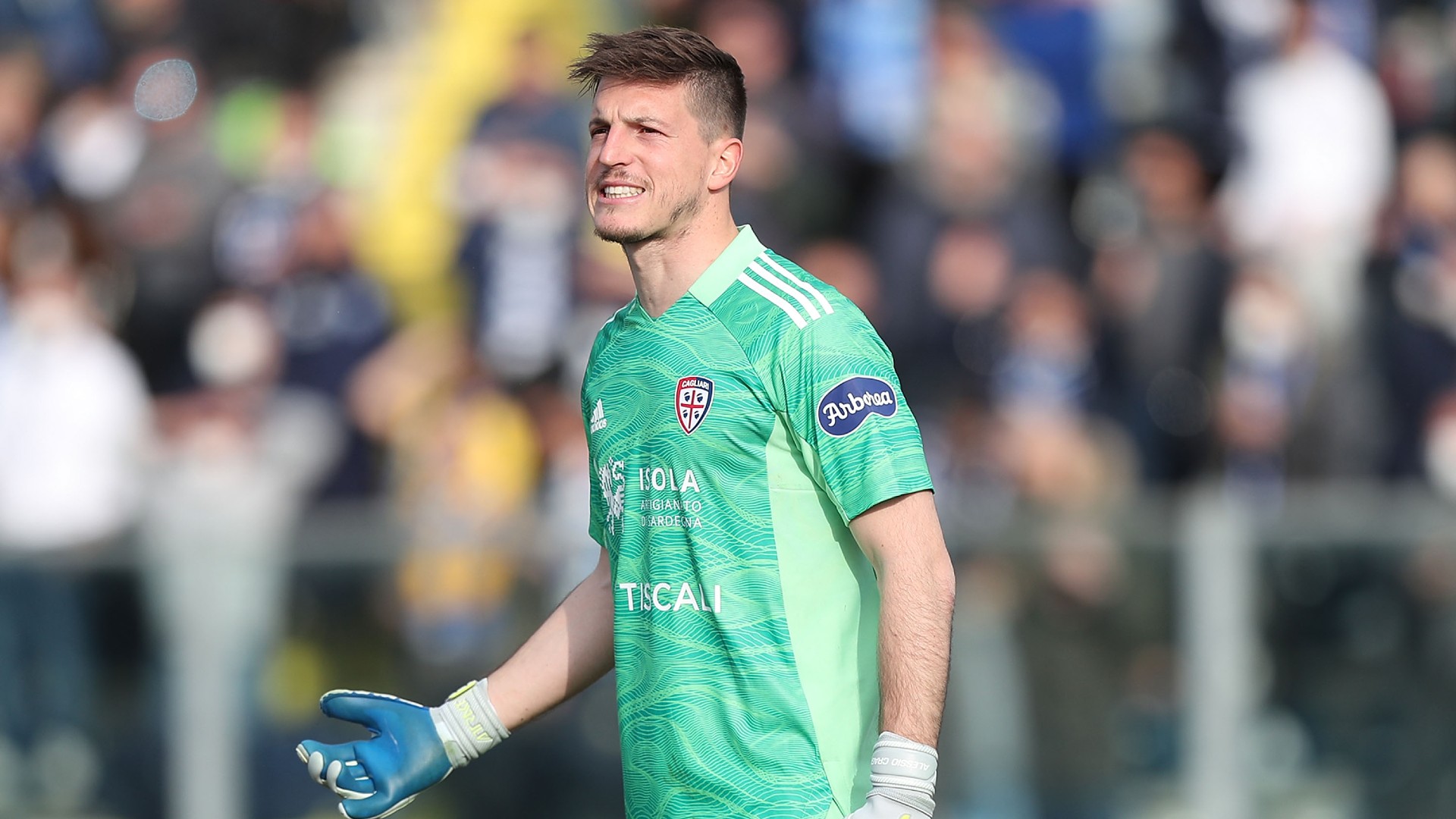 Alessio Cragno, portiere del Cagliari, Serie A TIM 2021-2022