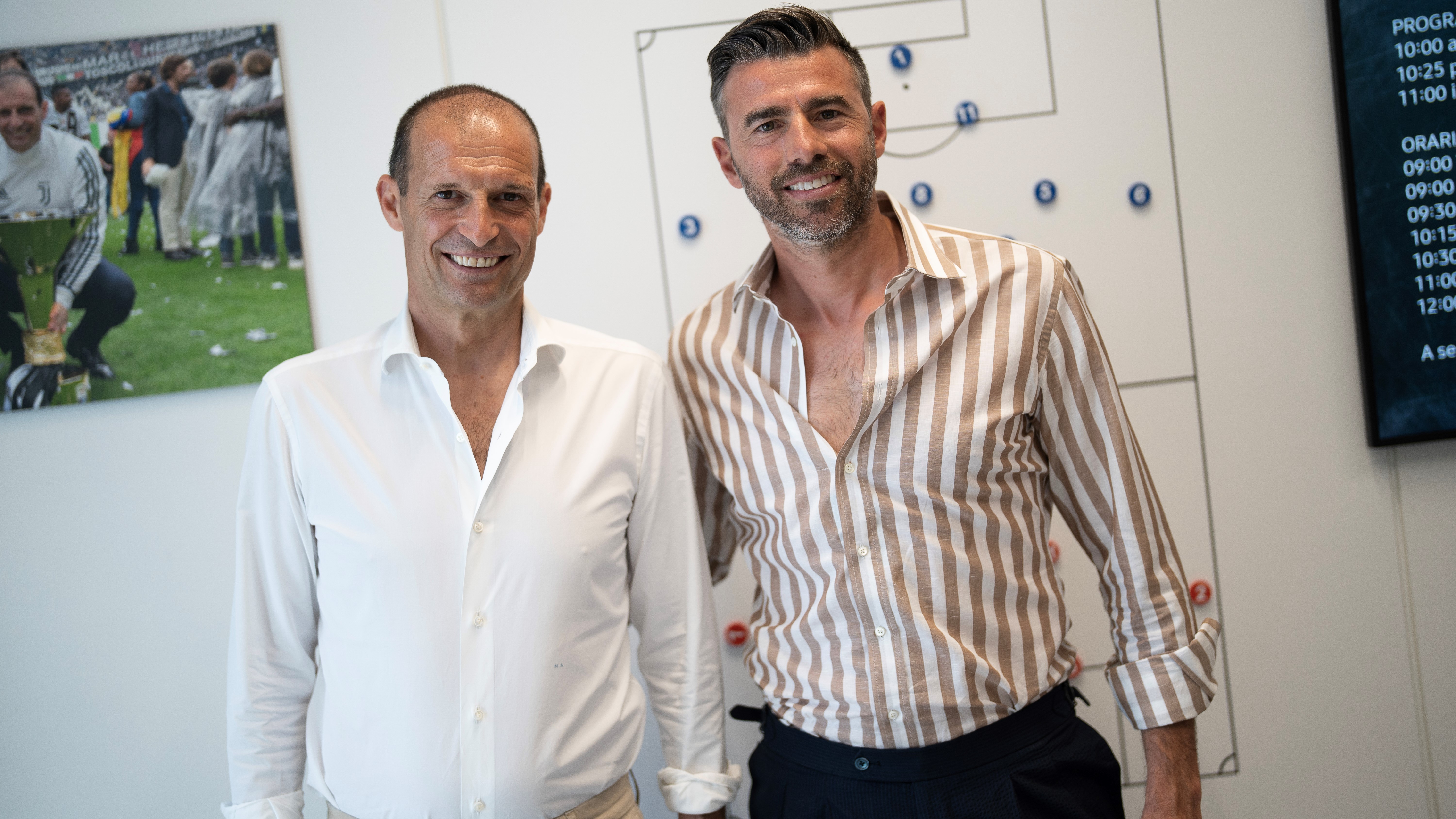 Massimiliano Allegri e Andrea Barzagli per TeoreMAX