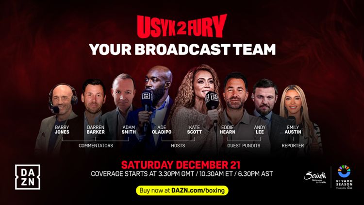 Usyk v Fury 2 broadcast team