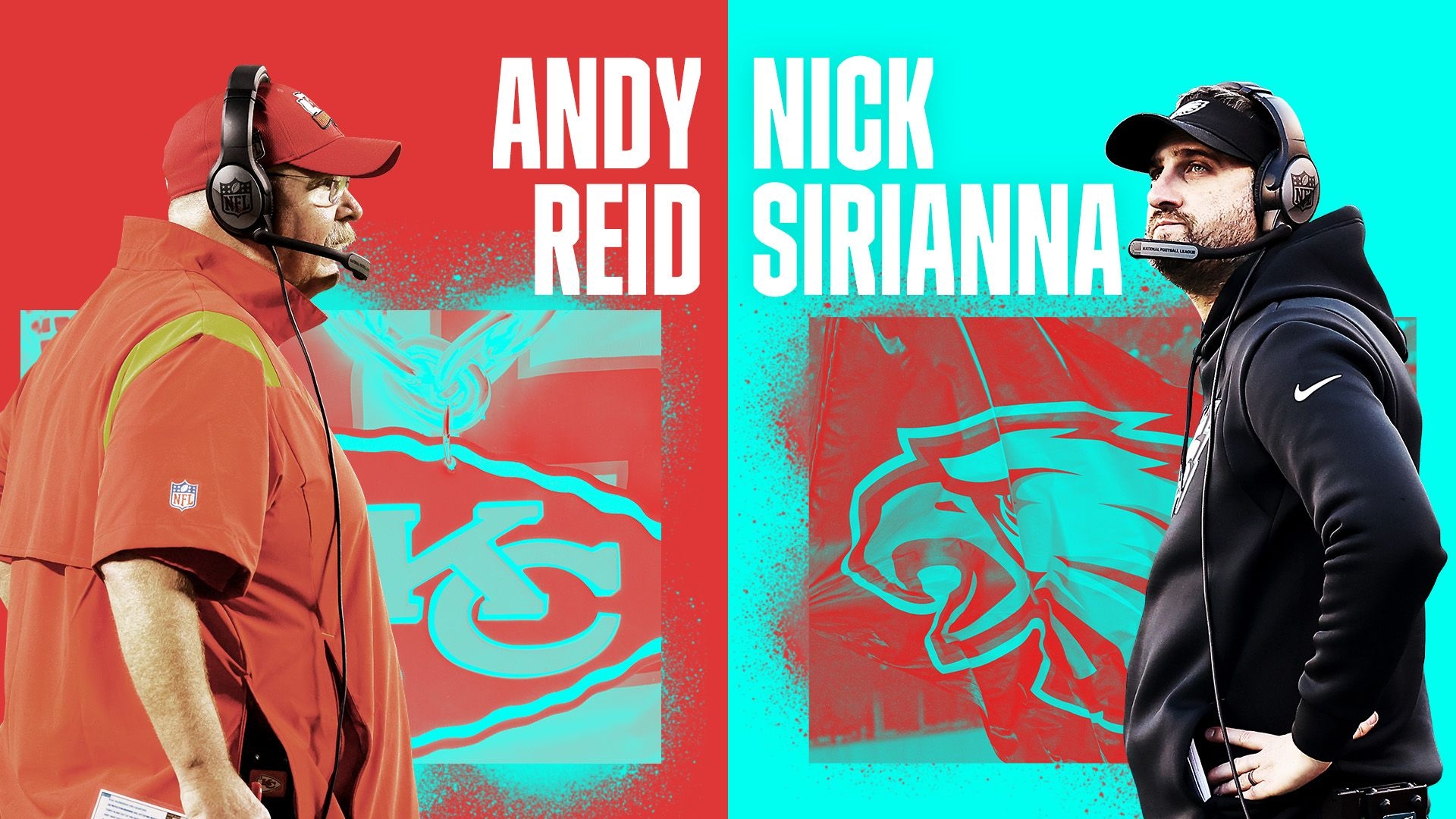 Super Bowl 2023 Andy Reid vs Nick Sirianna