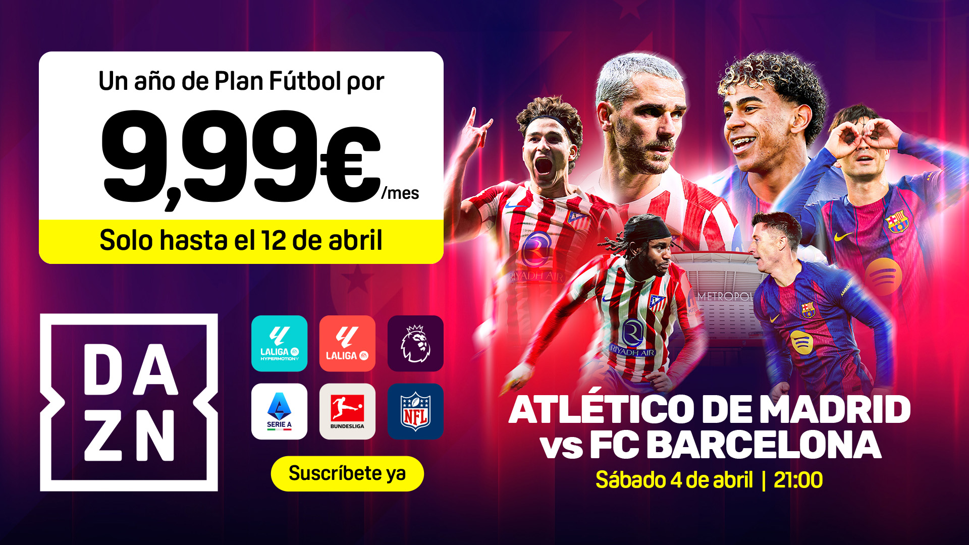 oferta, plan futbol, dazn