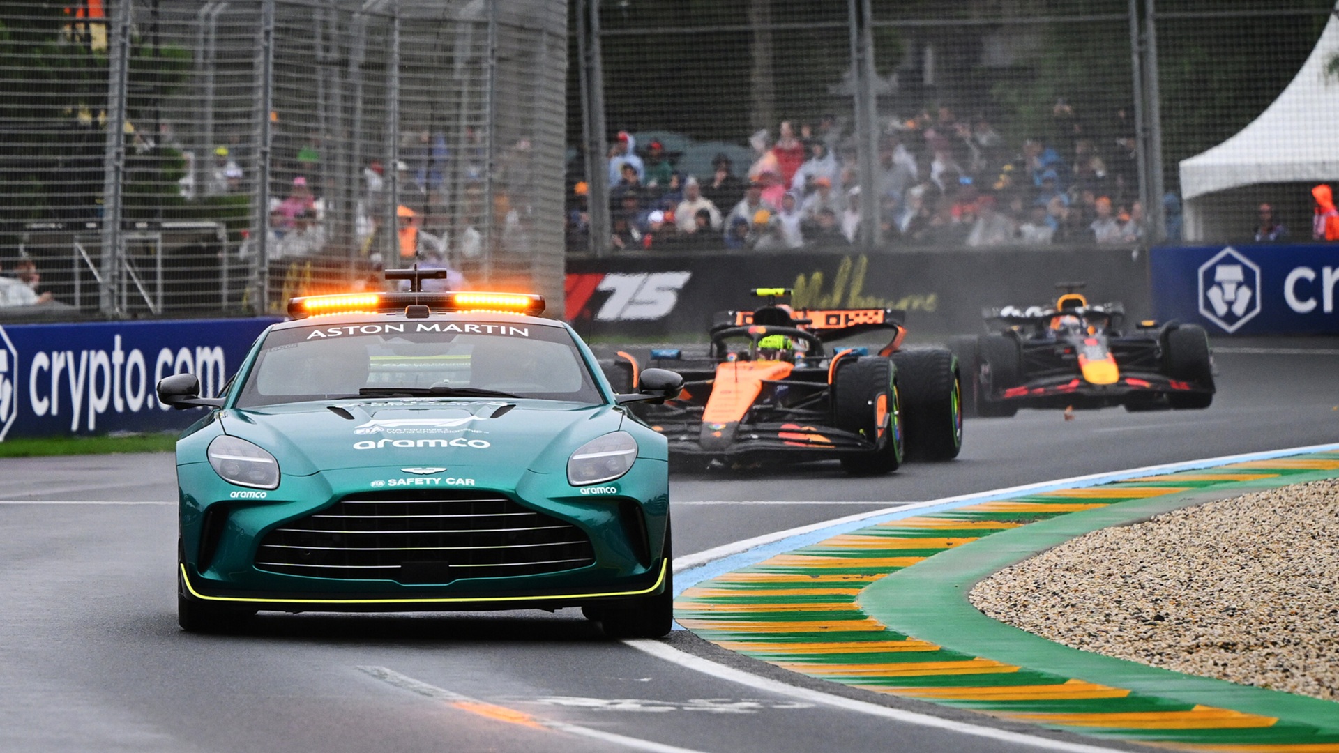 2025-03-16 Norris Verstappen Safety Car F1 Formula 1