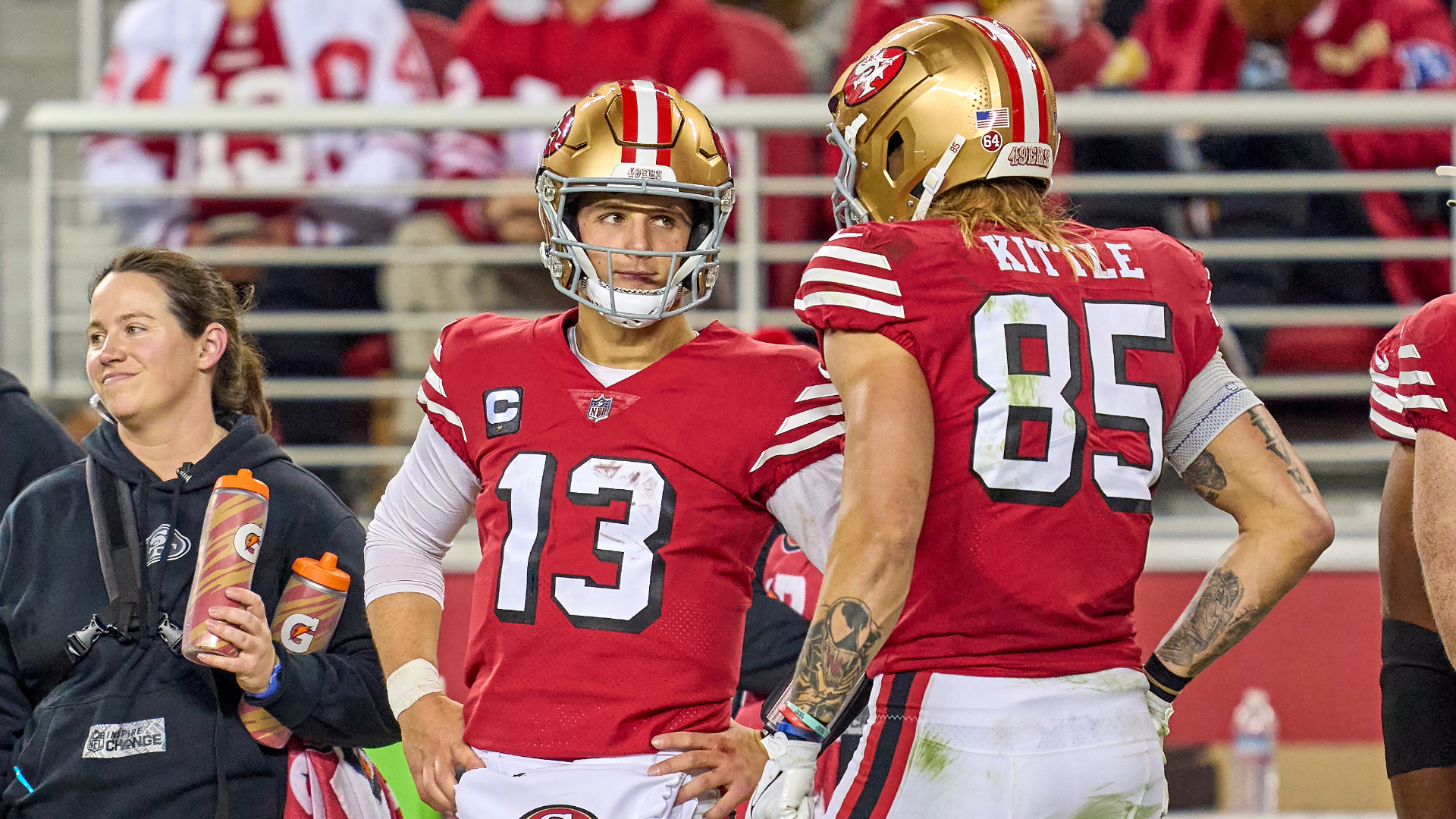 Purdy and Kittle 49ers
