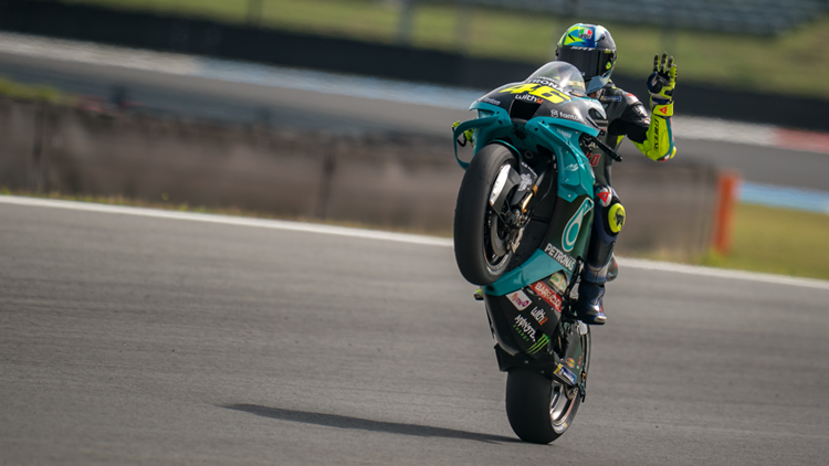 Valentino Rossi dice addio alla MotoGP