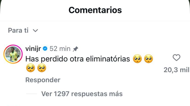 Vinicius derbi instagram