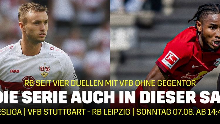 DAZN Banner Bundesliga VfB Stuttgart RB Leipzig