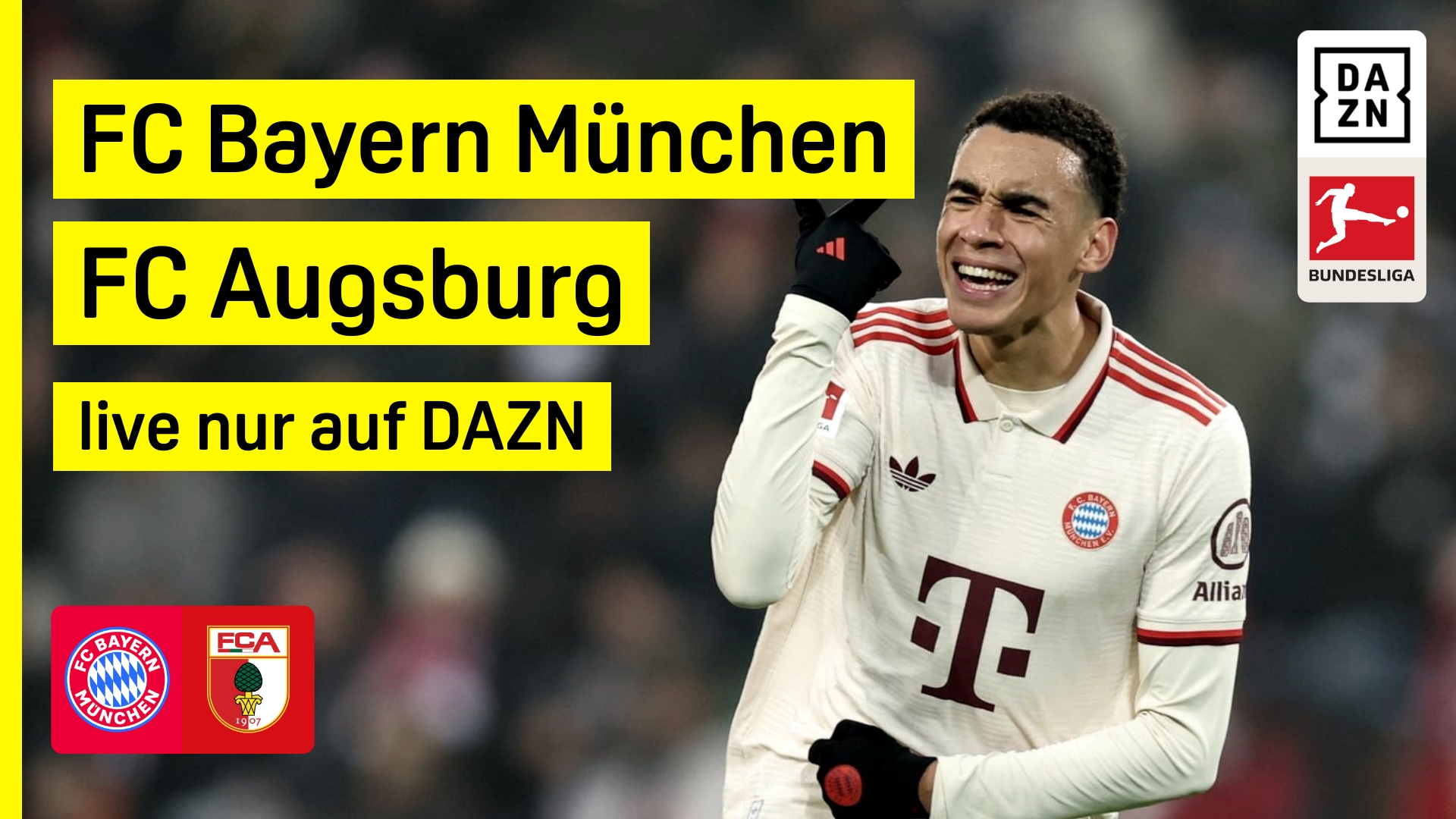FC Bayern FC Augsburg Bundesliga DAZN Header 11. Spieltag
