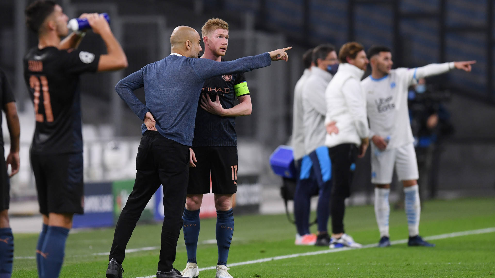 Guardiola de Bruyne Manchester City 27102020