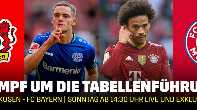 Banner FC Bayern München Bayer Leverkusen Bundesliga