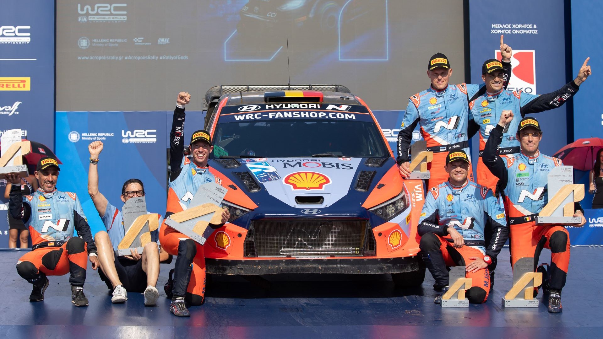 Hyundai 2024 Greece podium