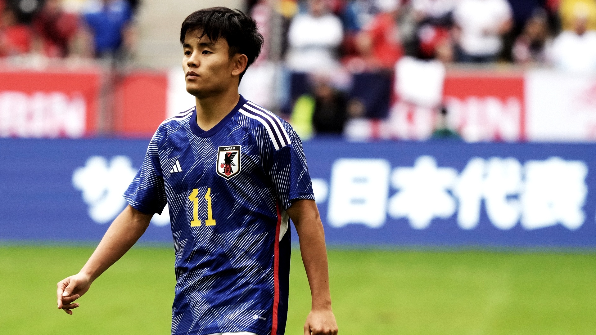 新品/タグ付き】2022 カタールW杯 日本代表 ♯11 久保建英【L