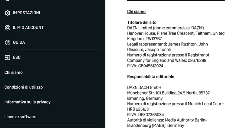 Come parlare con un operatore DAZN da mobile e tablet