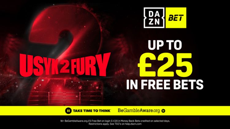 Usyk v Fury 2 DAZN Bet offer