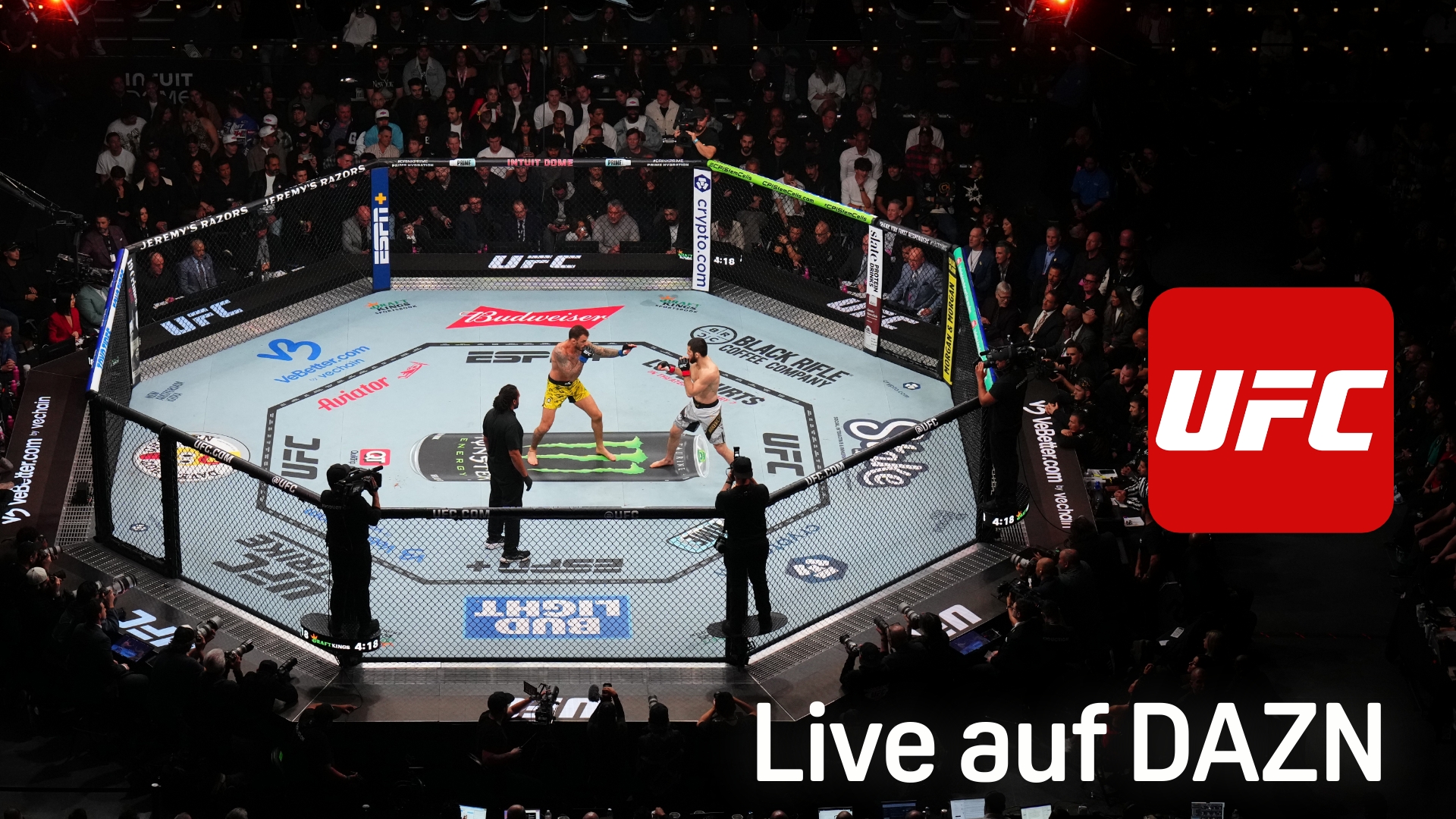 UFC DAZN Header with Subline
