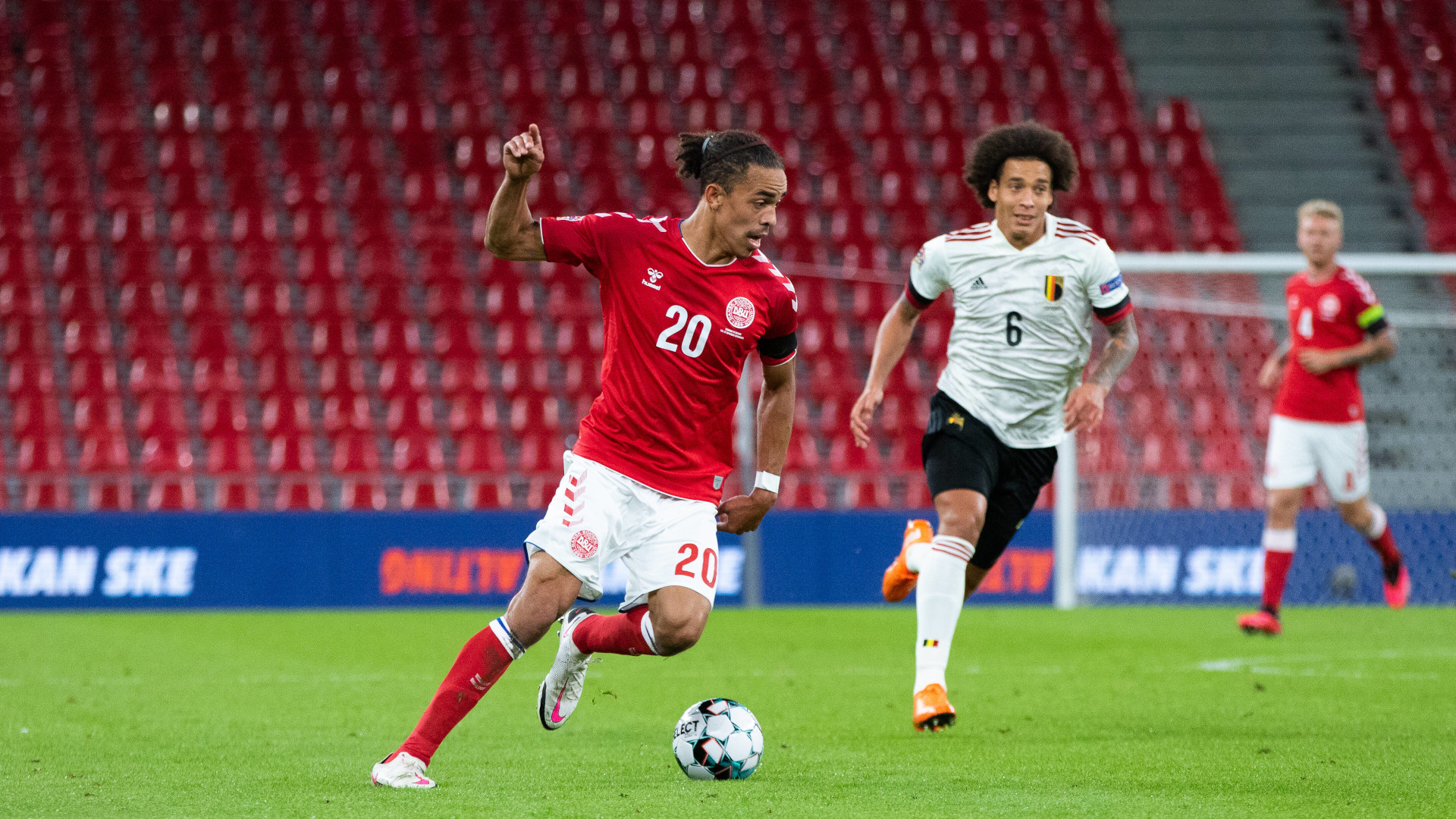 ONLY GERMANY Yussuf Poulsen Denmark vs Belgium Axel Witsel 05092020