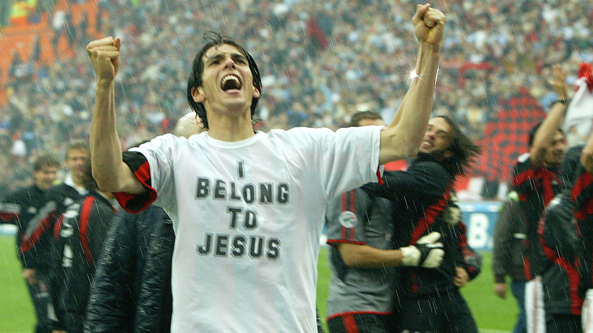 Kakà esulta I Belong to Jesus