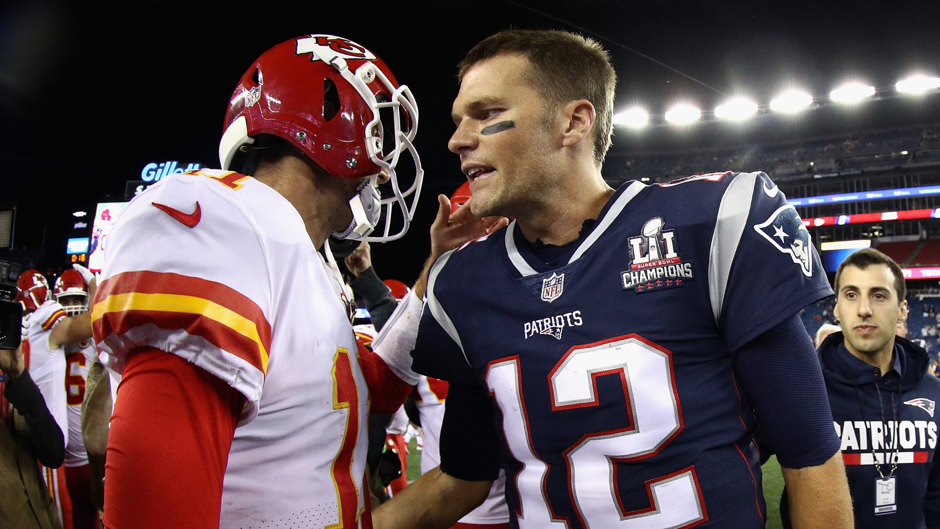 Alex Smith Tom Brady Kansas City Chiefs New England Patriots NFL