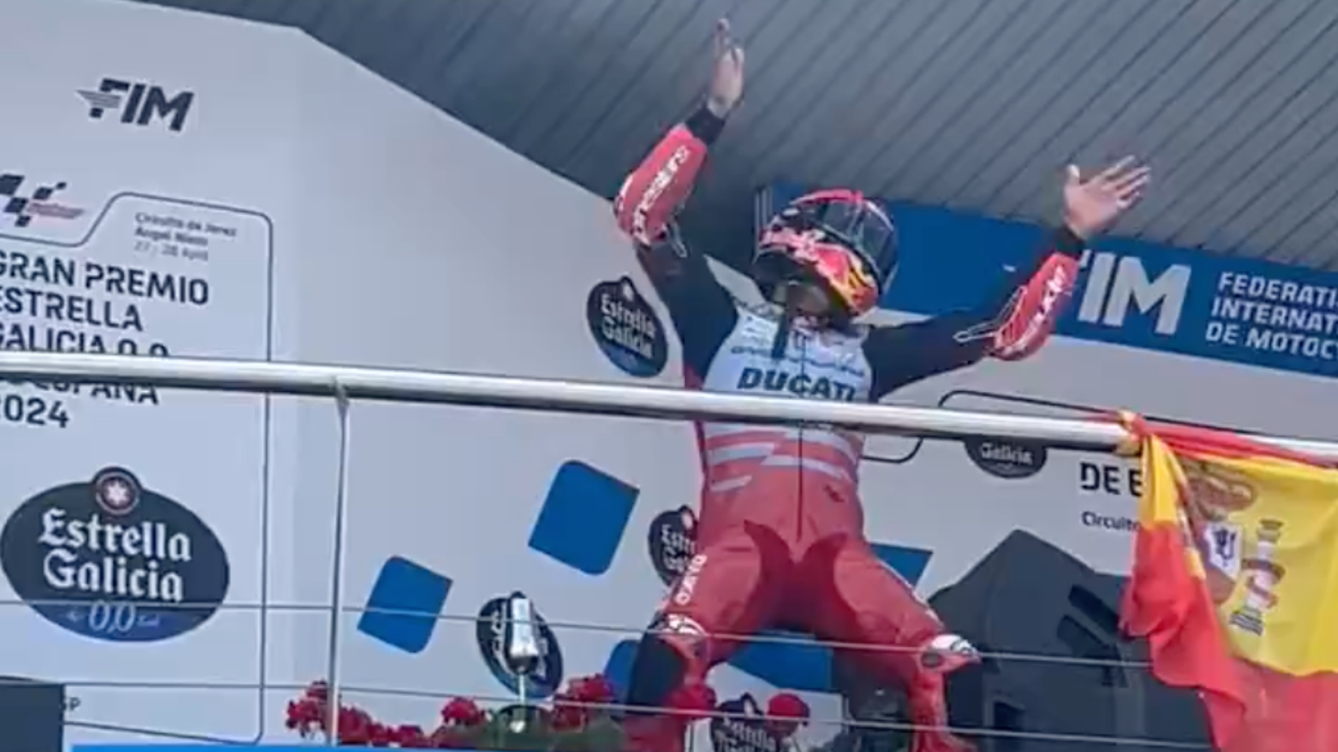 Marc Márquez podio GP España 2024