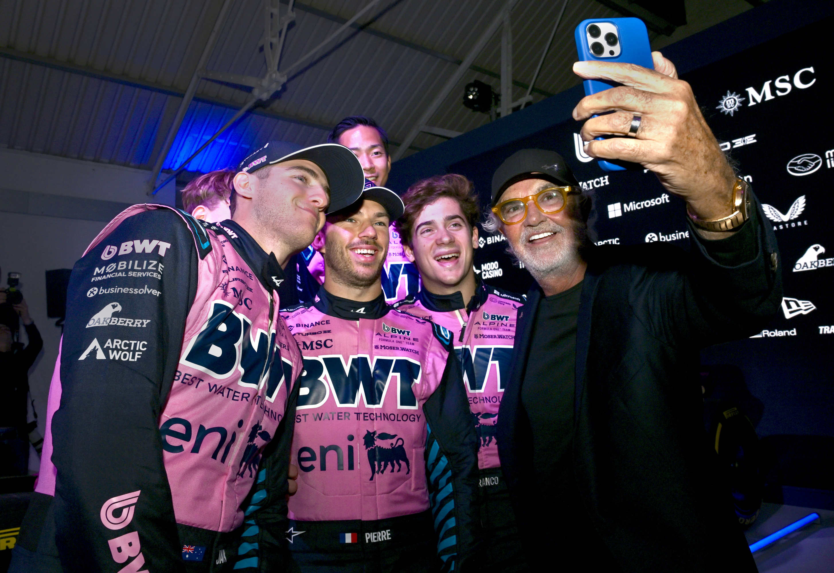 Briatore, Colapinto, Gasly, Doohan, Alpine